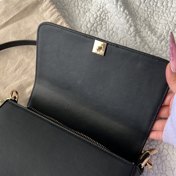 Samara Claire Black Crossbody Bag Apple Vegan Leather - Picture 4 of 9